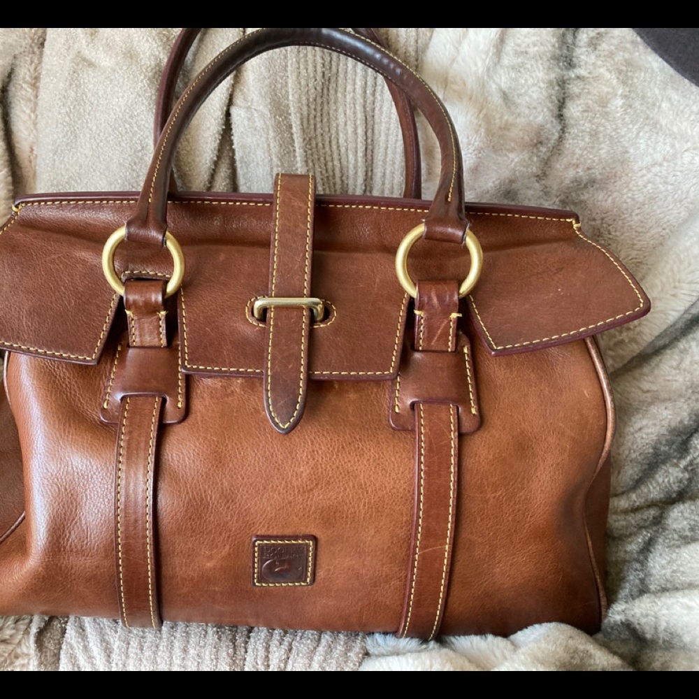 Dooney and Bourke large Chestnut satchel